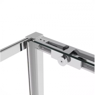 Душевой уголок Vincea Slim Soft (VSR-1SS9015CL) 150х90х200 см, профиль хром/стекло прозрачное 4