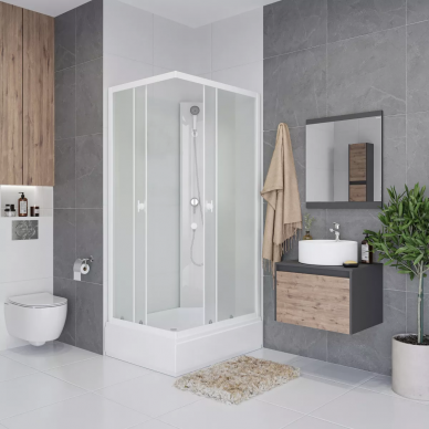 Душевая кабина Niagara Promo (P100/80/26Q/MT/BK) 100x80x195 7