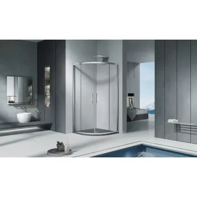 Душевой уголок Good Door Cofe R-80-C-CH (80x80) профиль хром/стекло прозрачное 0