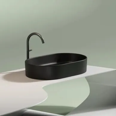 Раковина накладная Ceramicanova Element (CN6048MB) (60.8 см) чёрная матовая 5