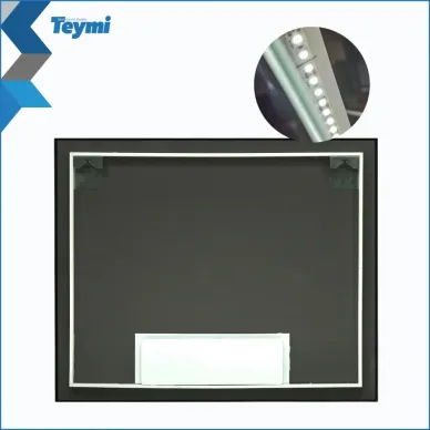 Зеркало Teymi Helmi Black Soft Line T20239 с подсветкой, сенсор на взмах, чёрный 100 см 8