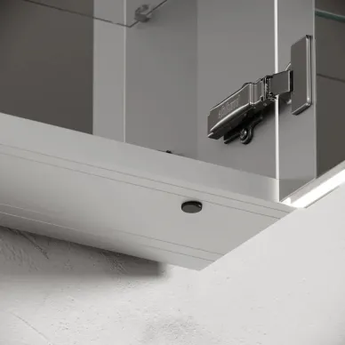 Зеркальный шкаф Sancos Evoke SC80100 100x70 см, с LED подсветкой, белый матовый 8