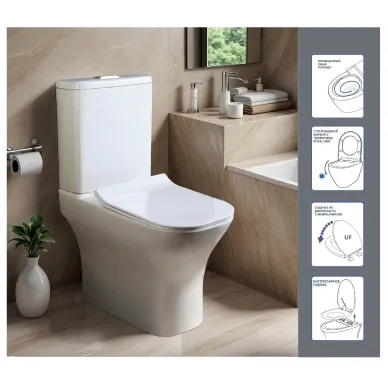Унитаз напольный Cerutti SPA VETTORE Tornado CT10816 безободковый, микролифт 0