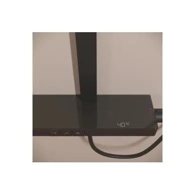 Душевая система Sancos Vos SC6100MB с термостатом и изливом, чёрный матовый 6