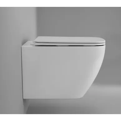 Чаша подвесного унитаза Grossman Thin Rim GR-5603S с тонким сиденьем микролифт 3
