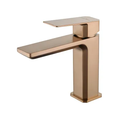 Смеситель для раковины Wonzon & Woghand Diamond WW-88139011-BRG брашированное розовое золото 0