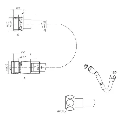 Душевая система Vincea Inspire VSFW-3I21MT1RGM встраиваемая термостатическая, двухрежимная, вороненая сталь 7