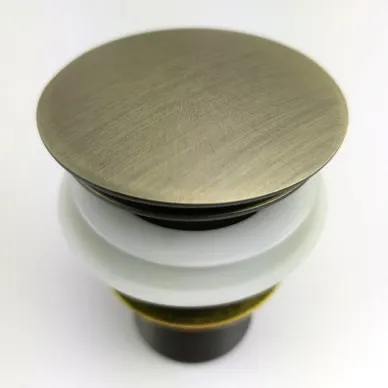 Сливной набор для раковины Teymi Solli T140204 с переливом, click-clack, бронза матовая 11