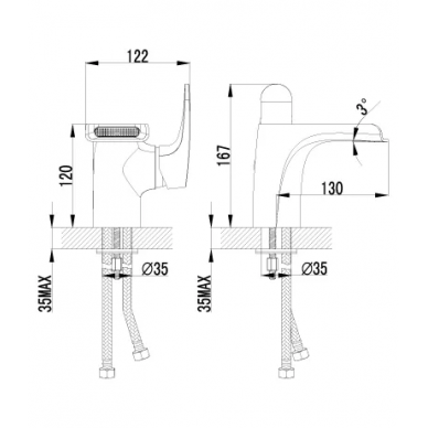 Смеситель для раковины Lemark Shift (LM4346C) 1