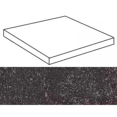 736286 Pietra del Nord Nero Angolo Gradino 33x33 0