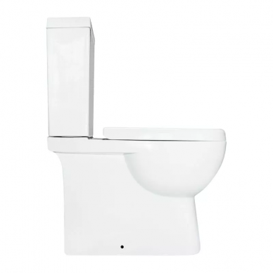 Унитаз напольный Sanita Lux Quadro (QDRSLCC01040522) с крышкой-сиденьем микролифт 5