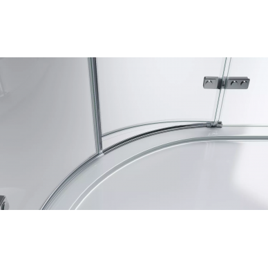 Душевой уголок BelBagno Kraft (KRAFT-R-2-90-C-Cr) 90х90 см, профиль хром/стекло прозрачное 5