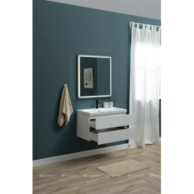 Зеркало Aquanet Nova Lite 100 (00242623) дуб рошелье LED 6