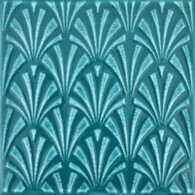 04-01-1-03-06-85-1906-0 Вставка Art Deco зеленый 150х150х7 0
