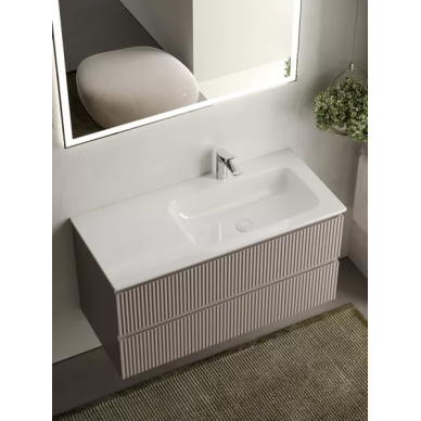Тумба для ванной Sancos Snob R (SNR100RSM) (99.5 см) (под раковину с правой чашей) Doha Soft 8