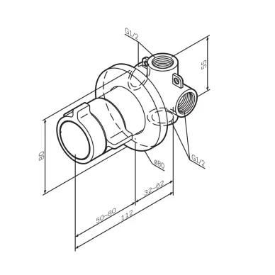 Термостат для душа AM.PM X-Joy (F85A65600) (встраиваемый) хром 6