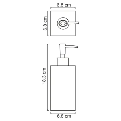 Дозатор для жидкого мыла Wasserkraft Kammel K-9100 K-9199 настольный, белый мрамор 4