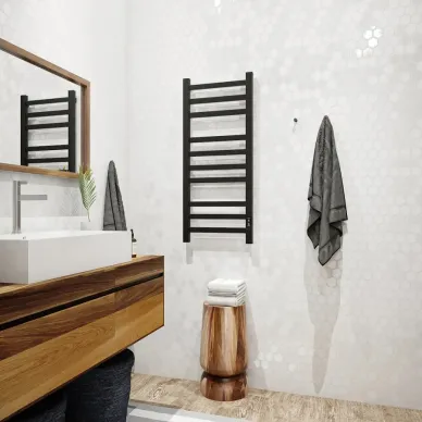 Полотенцесушитель электрический Teymi Modern П10 (40х100) чёрный матовый 9