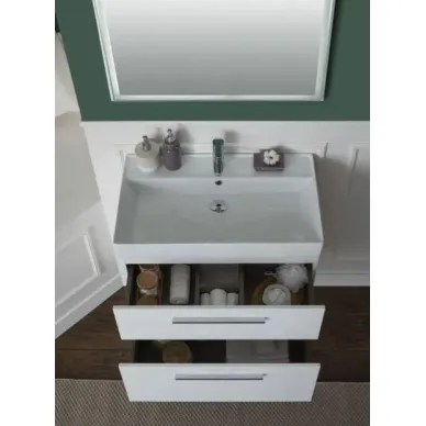 Тумба для ванной Aquanet Nova 242262 75 см, белый глянец 7
