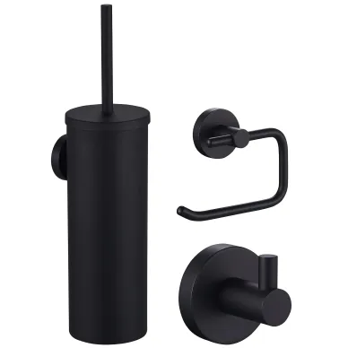 Набор аксессуаров для ванной комнаты Wonzon & Woghand WW-8100-BL чёрный матовый 0