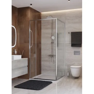 Душевой уголок Cezares Lux LUX-AH-FS-11-120/80-C-CR 130x80 профиль хром/стекло прозрачное 3