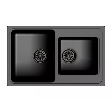 Мойка кухонная Ewigstein Elegant (E- 80D антрацит) антрацит 0