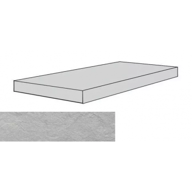 RIVERSTONE угловая правая/левая клееная GREY MATT 33х120 0
