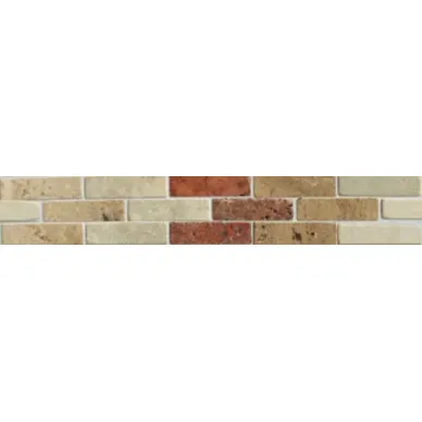 1001057 TRECCIA BISANZIO MARMO ROSSO 6.5x31.7 0