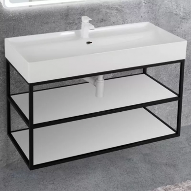 Каркас под раковину Cezares Cadro (CADRO 50-100/50/58-2C-SO-MET-ST) 2-х ярусный 0