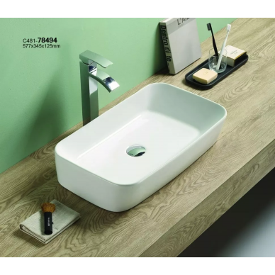 Раковина накладная CeramaLux N (78494) (57.7x34.5 см) 0