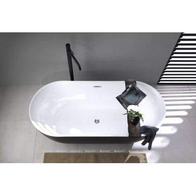 Акриловая ванна Aquanet Delight (00289723) (170x78) черный матовый 14