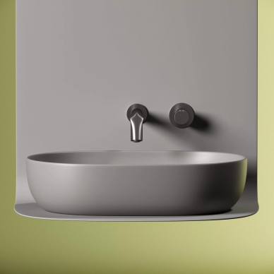 Раковина накладная Ceramicanova Element (CN6047MH) (60x41.5 см) (антрацит матовый) 5