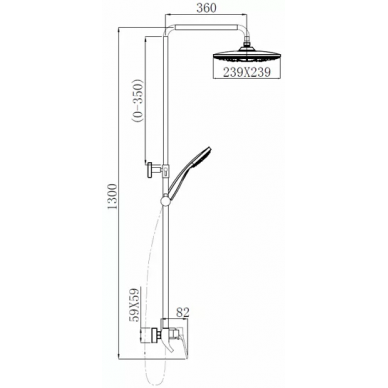 Душевая система Comforty FF071R-CCT 8