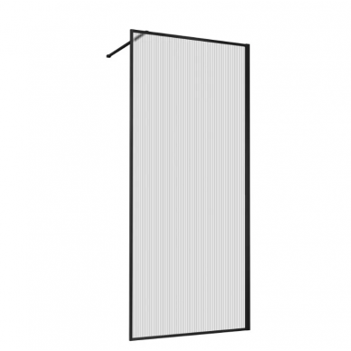 Душевая перегородка Vincea Walk-In HP Art (VSW-1HP800FLB) 80x200 см, профиль черный матовый/стекло рифленое 2