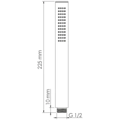 Ручной душ Wasserkraft Asphe 7700 (A291) золото розовое 1