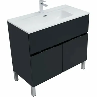 Тумба для ванной Aquanet Алвита New 303911 90 см, серый антрацит 1