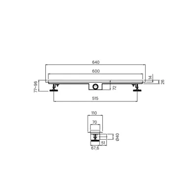 Душевой лоток IDDIS LEVEL 975A6SB10DZ 60 см, хром 7