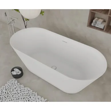 Акриловая ванна AQUAME AQM3501MW 167х75 отдельностоящая 5