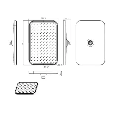 Верхний душ Raglo R451 R451.51.06 340мм, черный 1