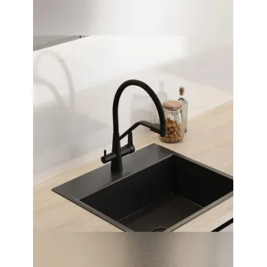 Смеситель для кухни Teymi Solli T10270 чёрный матовый 8