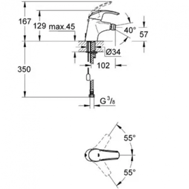 Смеситель для биде Grohe Eurosmart (32927001) 1