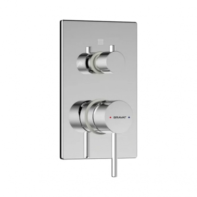 Смеситель для душа Bravat Arc (P69193C-ENG) скрытого монтажа 0