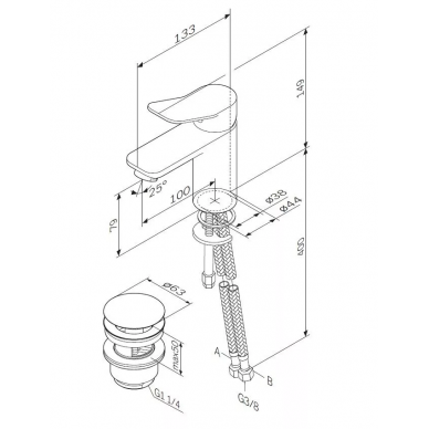 Смеситель для раковины AM.PM X-Joy (F85A82100) 2