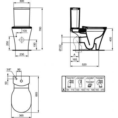 Бачок Ideal Standard Connect AIR Curve (E073901) 1