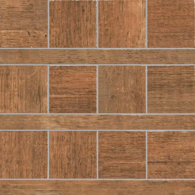57386 Mosaico Texture Brun 20x20 0