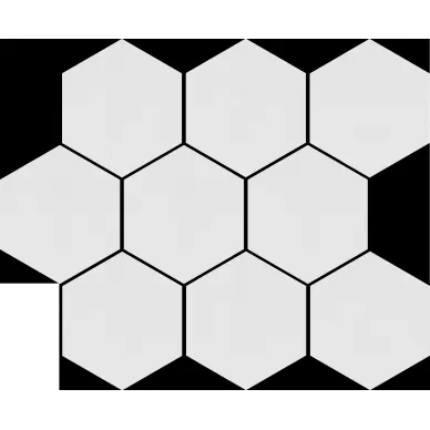 36750 Cambia White Lappato Heksagon 27.53x33.4x8.5 0