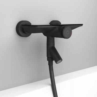 Смеситель для ванны Iddis Shelfy  (SHEBLBTi02WA) черный матовый 10
