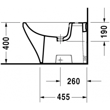 Биде напольное Duravit DuraStyle (2283100000) 2