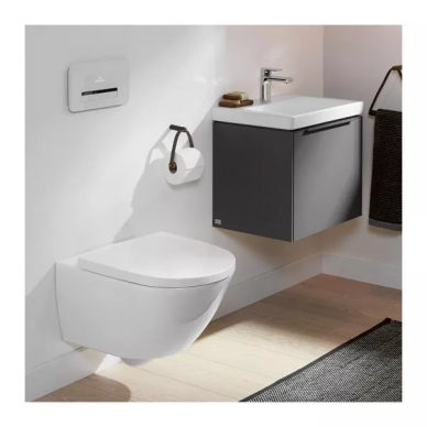 Чаша подвесного унитаза Villeroy & Boch Subway 3.0 TwistFlush (4670TSR1) покрытие CeramicPlus, с микролифтом 6
