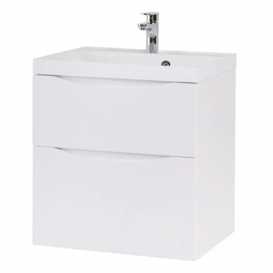 Тумба для ванной BelBagno Marino (MARINO-H60-900-2C-SO-BL-P) 90 см, Bianco Lucido 5